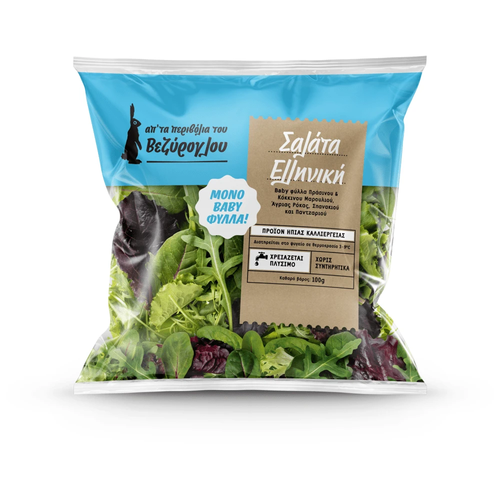 ΣΑΛΑΤΑ ΕΛΛΗΝΙΚΗ BABY LEAF 100G(TIMH TEM)