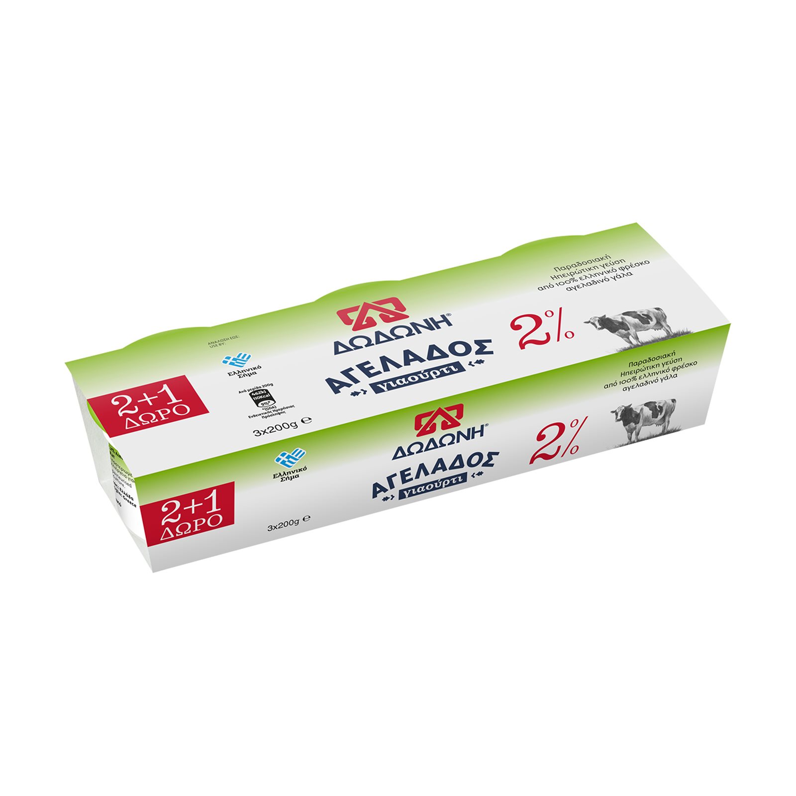 ΔΩΔΩΝΗ ΓΙΑΟΥΡΤΙ ΑΓΕΛ. 2 %ΛΙΠ. 4/3X200G(2+1