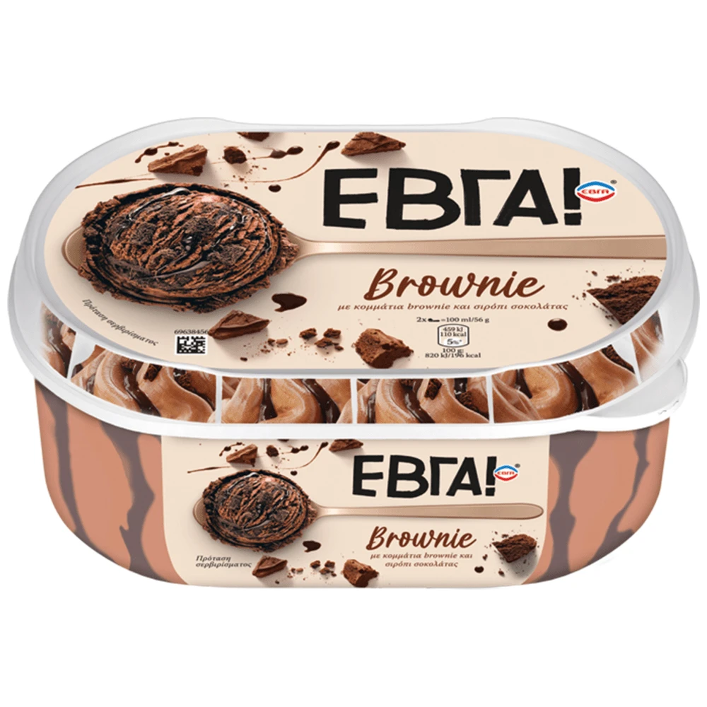 ΕΒΓΑ ΠΑΓΩΤΟ BROWNIE FAMILY (900ML)6/500G