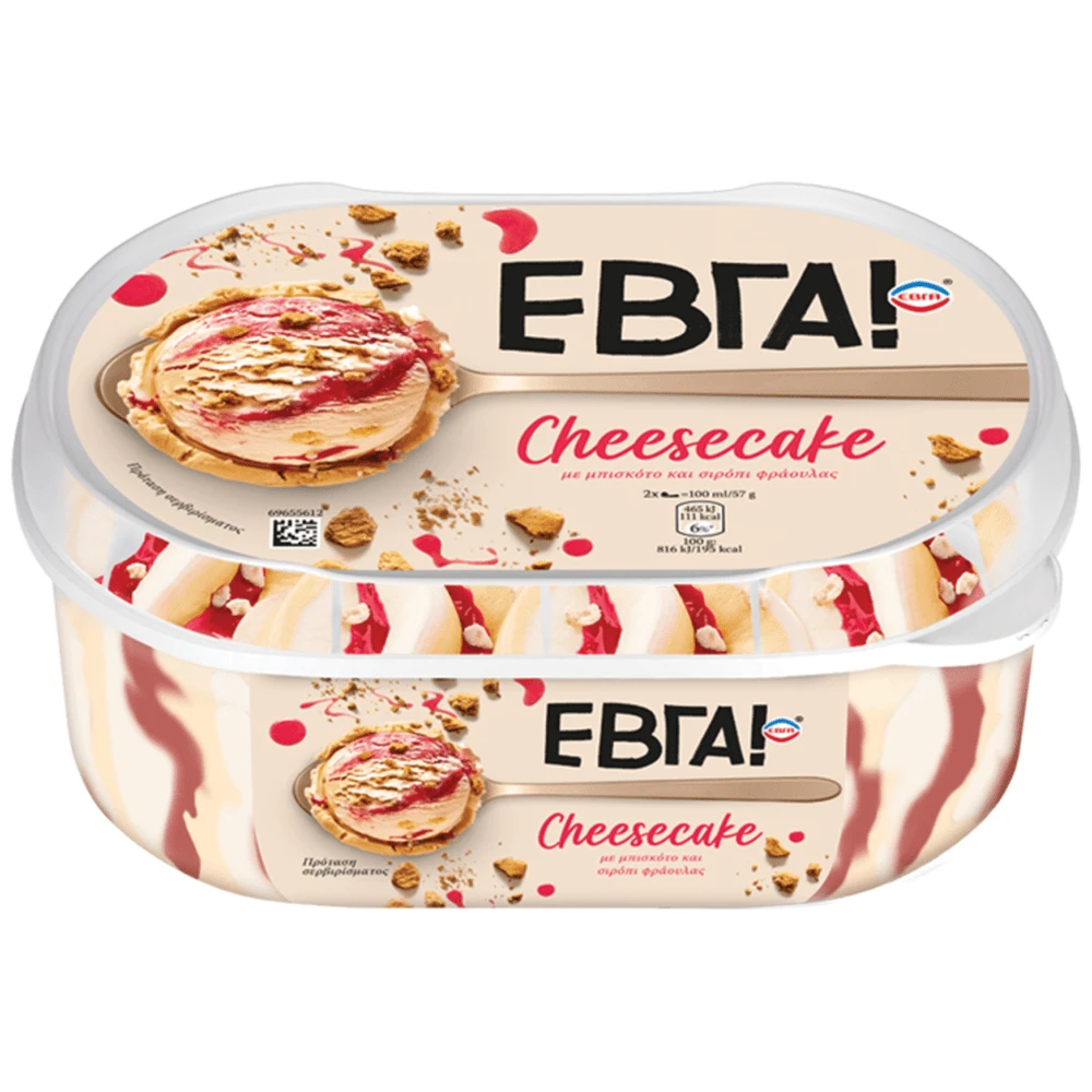ΕΒΓΑ ΠΑΓ. CHEESECAKE FAMILY(900ML) 6/513G