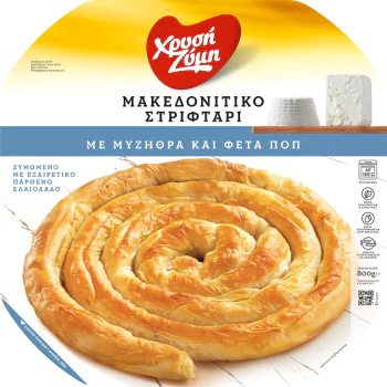 ΕΛΛΗΝΙΚΗ ΖΥΜΗ ΒΚΤΨ* ΣΤΡΙΦΤΗ ΜΕ ΤΥΡΙ ΜΥΖΗΘΡΑ ΚΑΙ ΦΕΤΑ Π. Ο. Π. 6Χ850G.