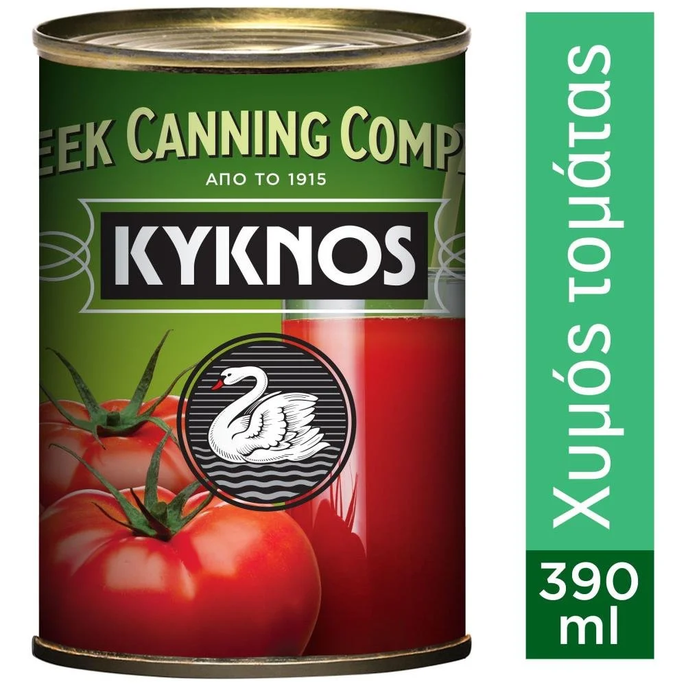 KYKNOS ΧΥΜΟΣ ΤΟΜΑΤΑΣ ΜΕΤΑΛΛΙΚΟ 24/390ML