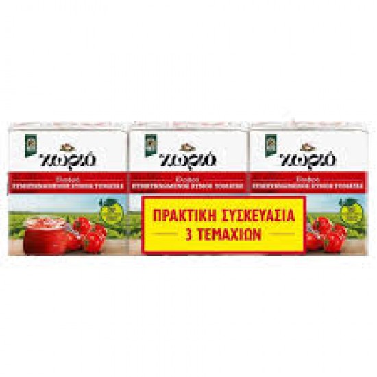 ΧΩΡΙΟ ΣΥΜΠ. ΧΥΜΟΣ ΤΟΜΑΤΑΣ 250G 16/(3ΤΕΜ)