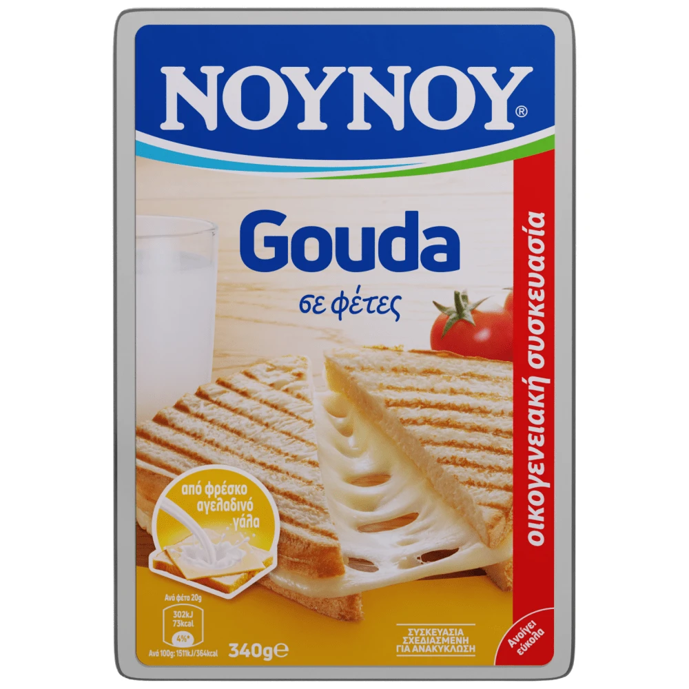 ΝΟΥΝΟΥ GOUDA ΦΕΤΕΣ 340G