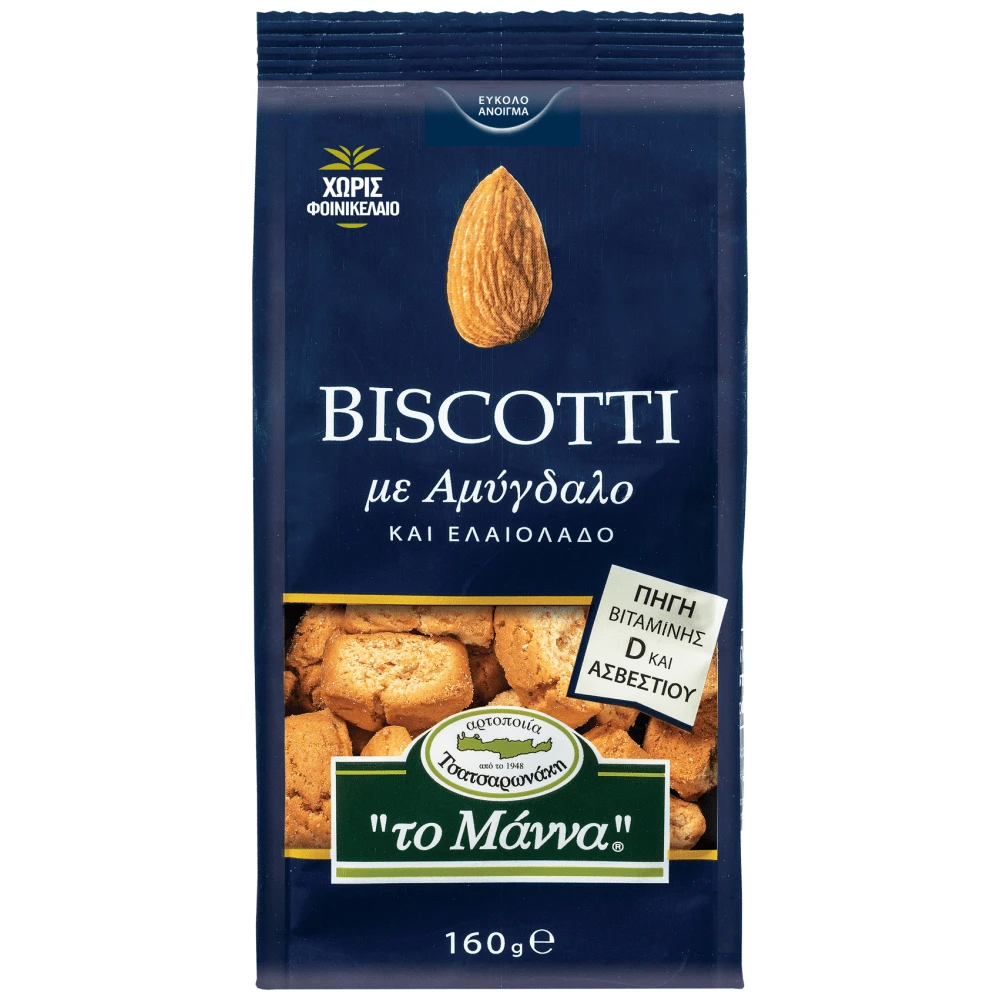 ΜΑΝΝΑ BISCOTTI ΑΜΥΓΔΑΛΟΥ 12/160G