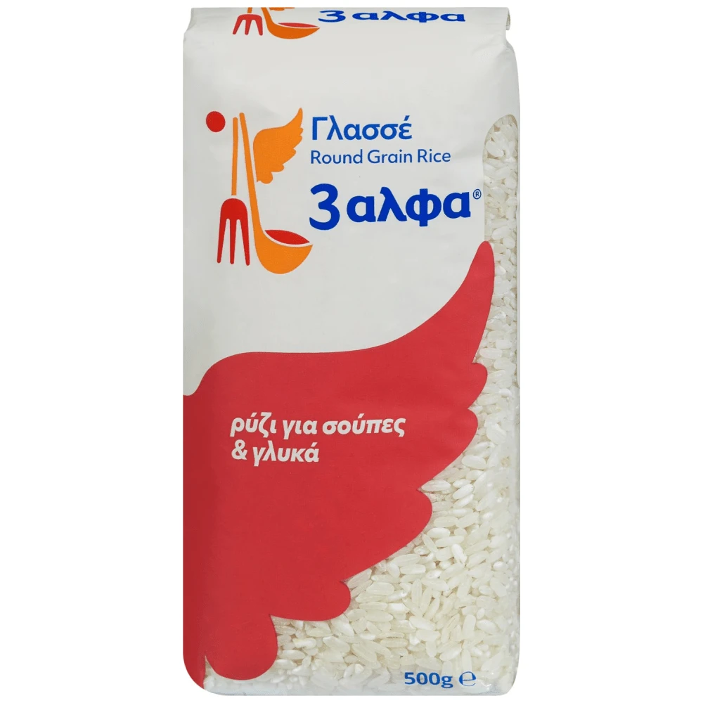 3ΑΛΦΑ ΡΥΖΙ ΓΛΑΣΣΕ 20/500G