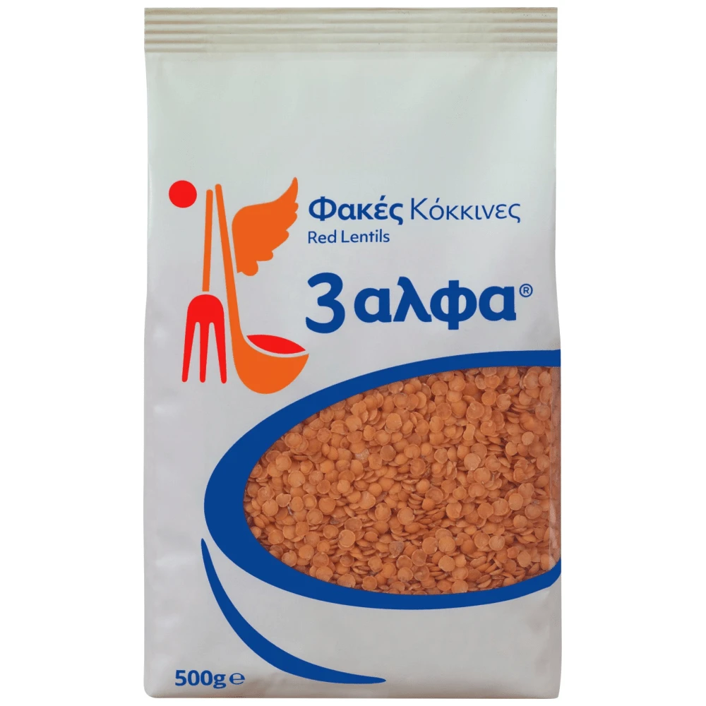 3ΑΛΦΑ ΦΑΚΕΣ ΚΟΚΚΙΝΕΣ 500G
