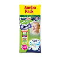 BABYLINO SENS PANTS N5 10-16KG 4/46T