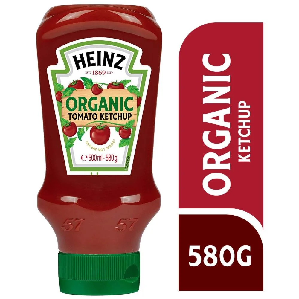 HEINZ BIO TOM. KETCHUP TOP DOWN 10/580G