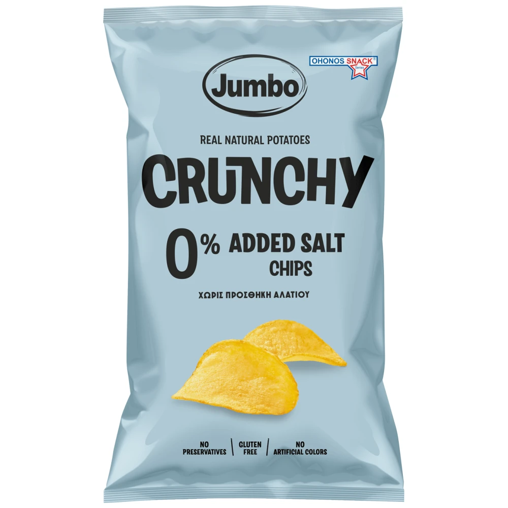 JUMBO CRUNCHY CHIPS Χ. ΑΛ. X. ΓΛ. 20/140G.