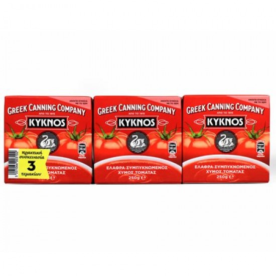 KYKNOS ΧΥΜΟΣ ΤΟΜΑΤΑΣ 250G 8/(3ΤΕΜ)