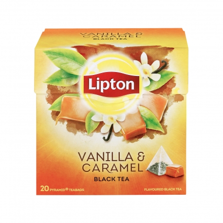 LIPTON ΤΣΑΙ ΠΥΡΑΜΙΔΑ ΚΑΡΑΜΕΛΑ-ΒΑΝΙΛ. 20Φ.