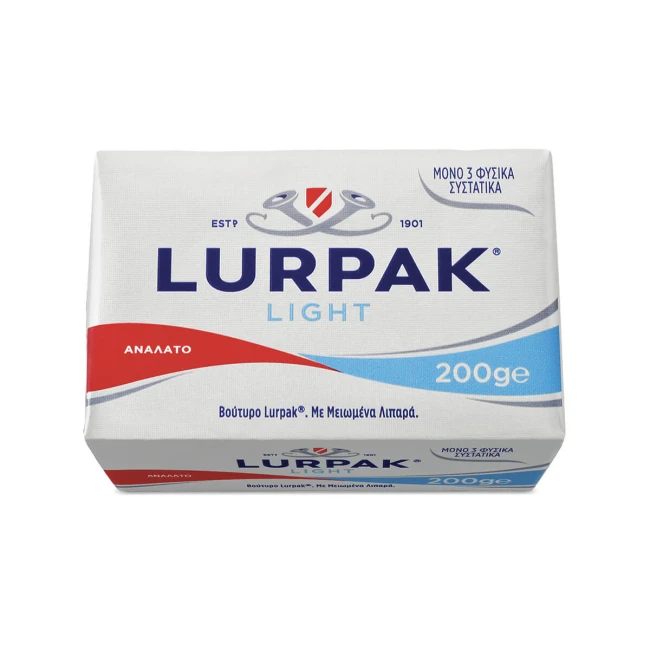 LURPAK ΒΟΥΤΥΡΟ LIGHT ΑΝΑΛΑΤΟ 20/200G