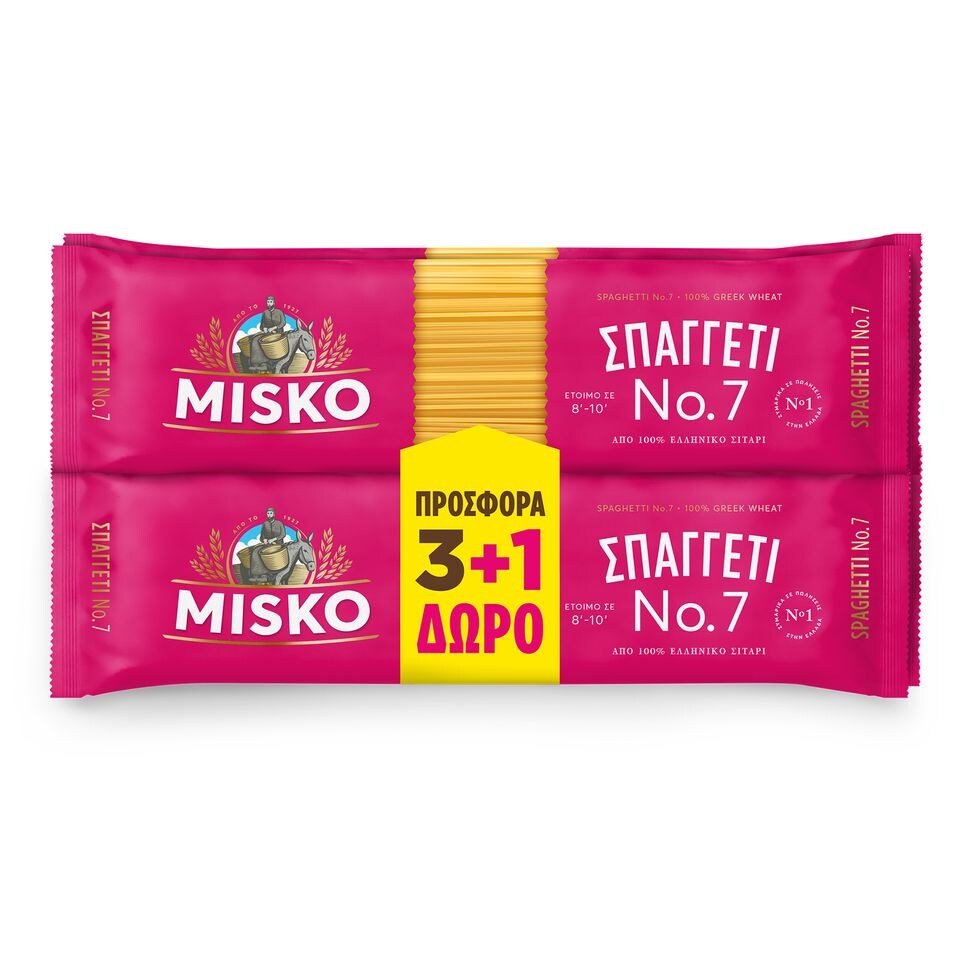 MISKO ΣΠΑΓΓΕΤΙΝΙ ΝΟ7 500G(3+1ΔΩΡΟ)6Τ