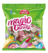 OSCAR ΚΡΥΣΤ. ΚΑΡ. ΜΠΙΛΙΑ ΠΑΡΑΔ. ΔΙΑΦ. ΓΕΥΣ. ΦΡΟΥΤΩΝ MAGIC CANDY