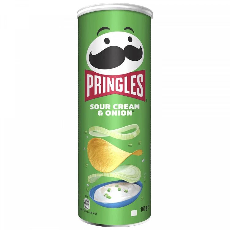 PRINGLES SOUR CREAM&ONION 19/165G.
