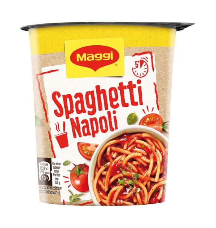 MAGGI CUP PASTA SPAGHETTI NAPOLI 8/57G