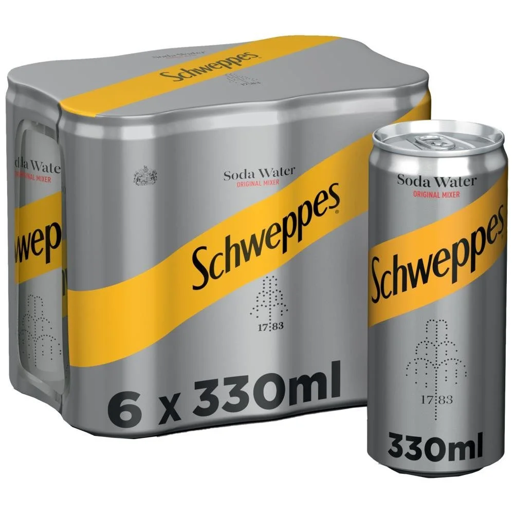 SCHWEPPES ΣΟΔΑ Κ/Τ 6X330ML