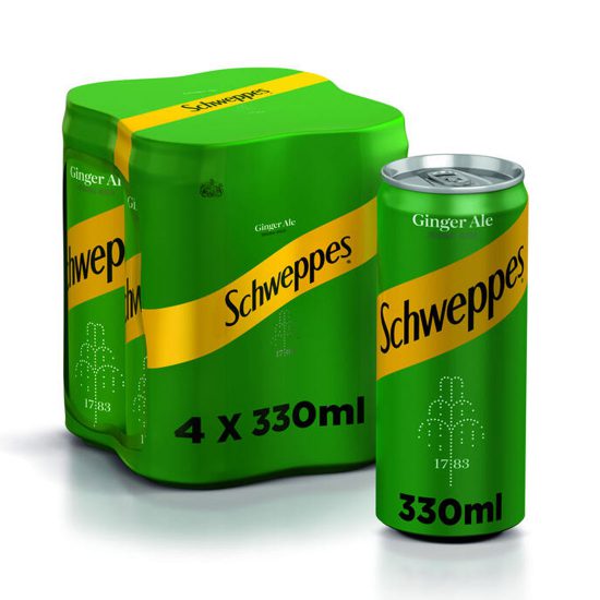 SCHWEPPES GINGER ALE CAN 6X330ML