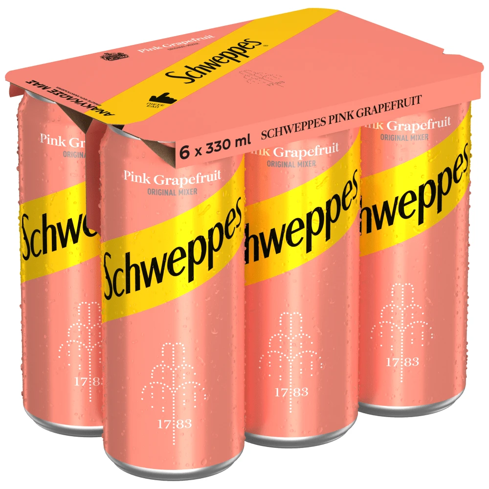 SCHWEPPES PINK GRAPEFR K/T 6X330ML