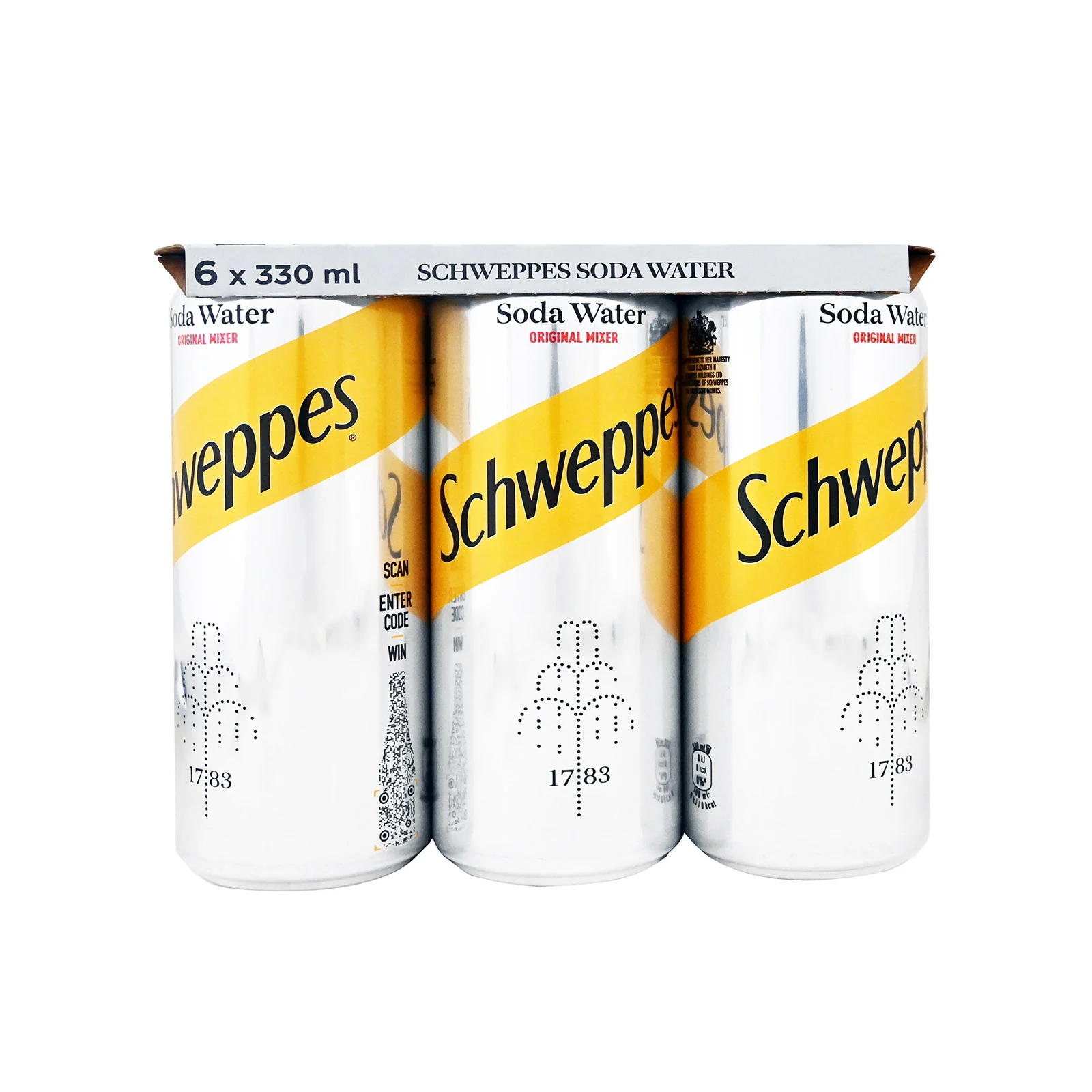 SCHWEPPES ΣΟΔΑ 330ML 4/(6 TEM )