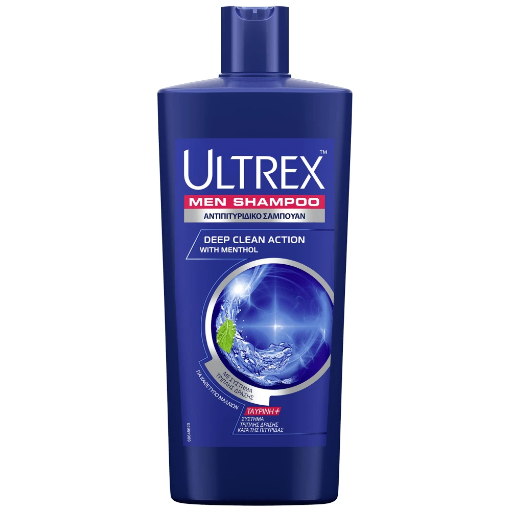 ULTREX ΣΑΜΠΟΥΑΝ ΜΕΝ. D. CLEAN 6/610ML