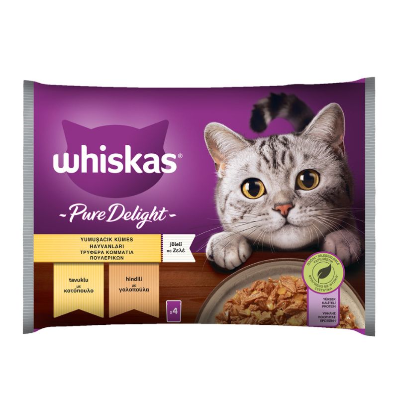 WHISKAS 1+ P. D. ΤΡ. ΓΑΤ. ΠΟΛ. ΠΟΥΛ. 4Χ13Χ85G